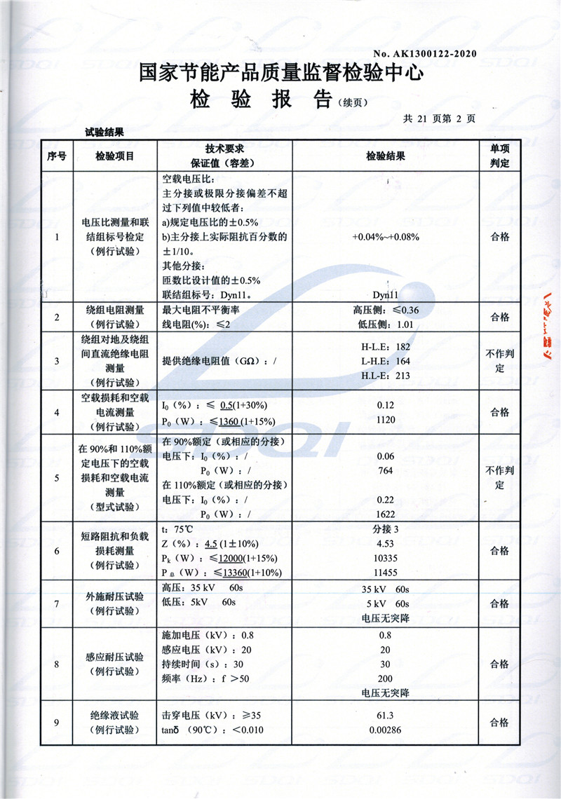 高低压试验报告-S11-1250裕华裕华裕华油浸式变压器-2.jpg